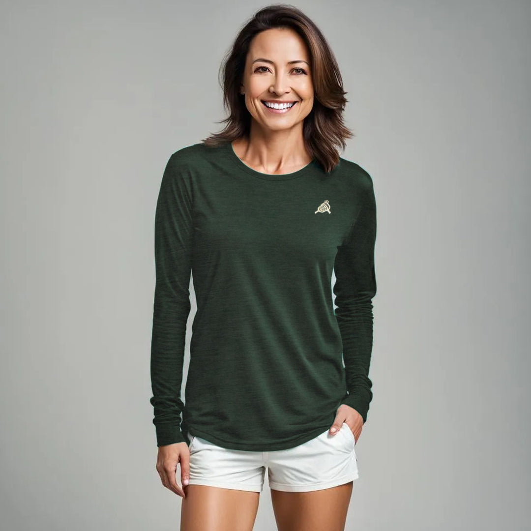 Aerobliss, long sleeve pickleball shirt - green