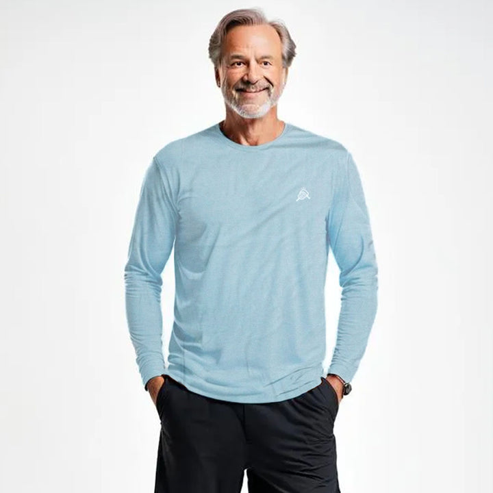 Aerobliss, long sleeve pickleball shirt - light blue