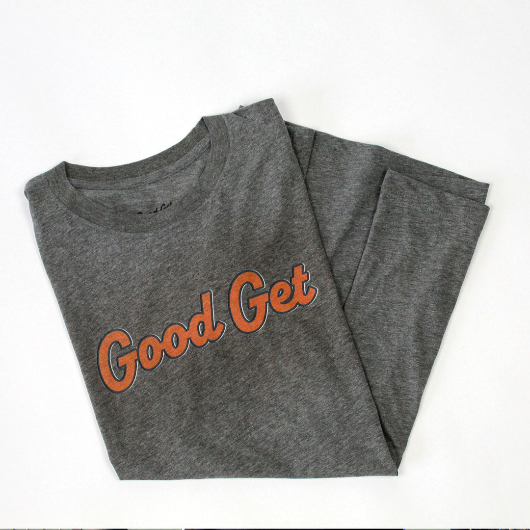 Good Get Script Pickleball Shirt, Grey