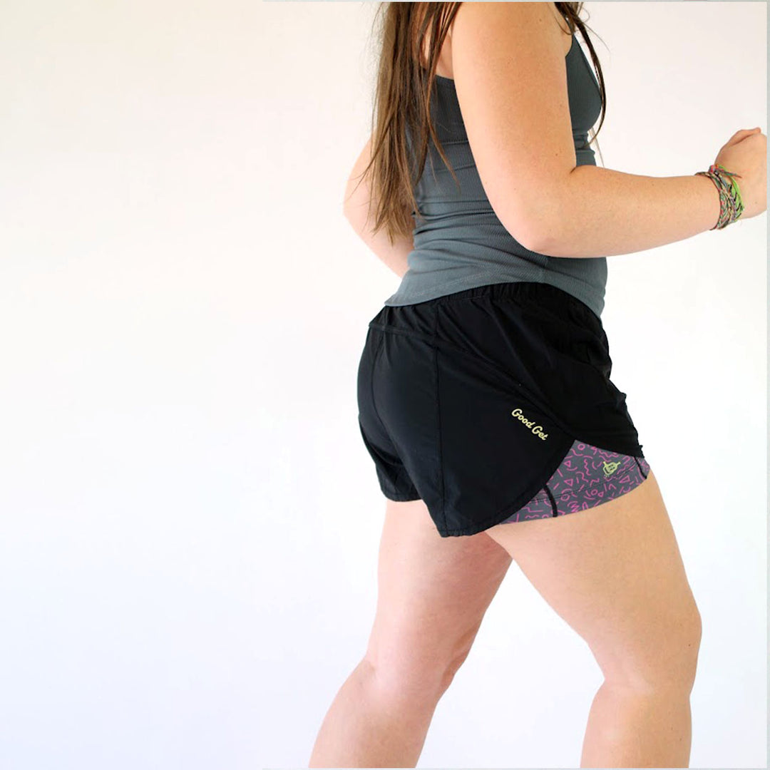 D.I.N.K. Shorts with Compression, Court Clash PINK Edition